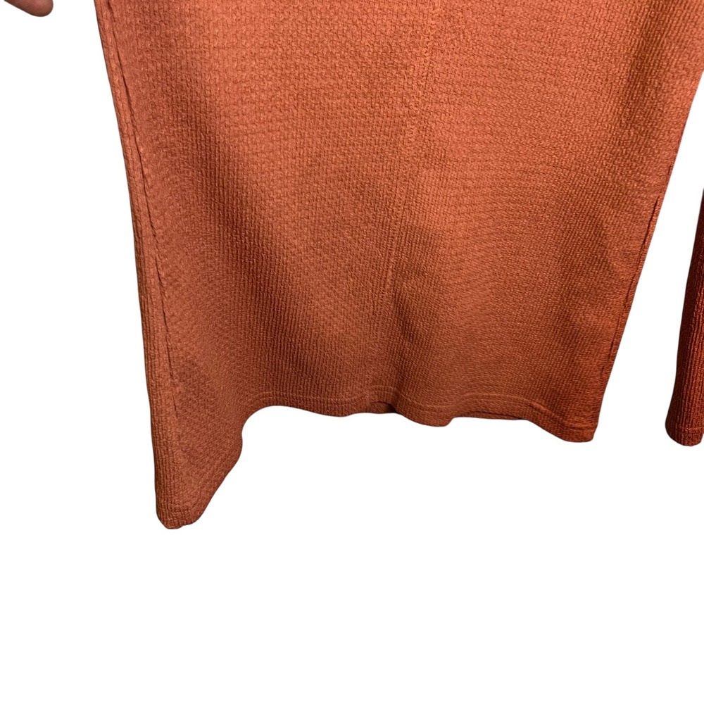 Roxy Women Rust Orange Smocked Wide Leg Crinkle Beach Pants Small - Picture 4 of 7